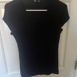 Express Black Short Sleeve Crewneck Tee